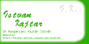 istvan kajtar business card